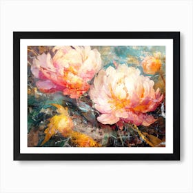 Flower Art Illustration In A Painting Style 42 Art Print