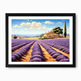 Lavender Field Art Print