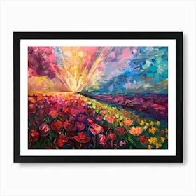 Tulips Fields Art Print