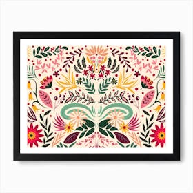 Mexican Floral Pattern Art Print