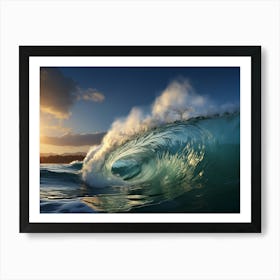 Ocean Waves Crashing 1 Art Print