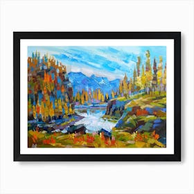 Autumn trees Art Print