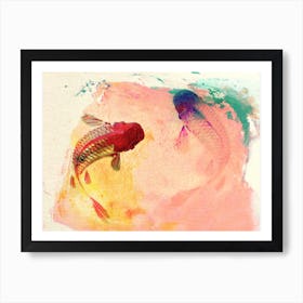 Canvas Koi Art Print