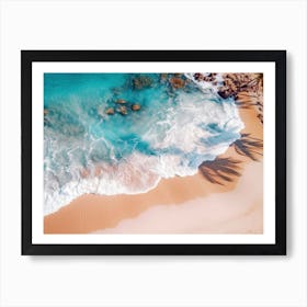 Aerial View Of A Beach 4 Art Print