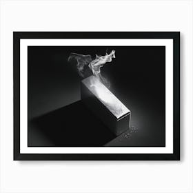 Smoke Coming Out Of A Box Art Print