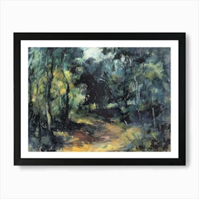Luminous Landscape Painting Inspired By Paul Cezanne Art Print