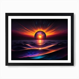 Sunrise Over The Ocean 2 Poster