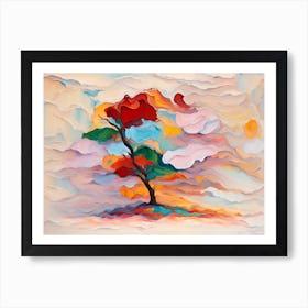 Abstract Tree Painting Art Print