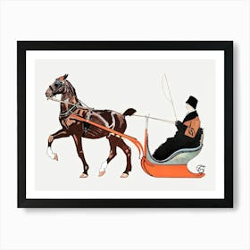 Man In A Carriage, Edward Penfield Art Print