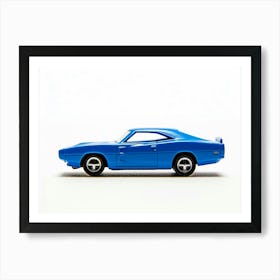 Toy Car 69 Dodge Charger Daytona Blue Art Print