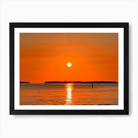 Sunset Over Islamorada (Florida Keys Series) Art Print