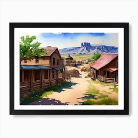 Old West Town Art Print