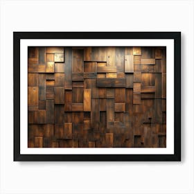 Wooden Wall 4 Art Print