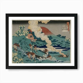 Gedicht Von Kakinomoto No Hitomaro, Katsushika Hokusai Art Print