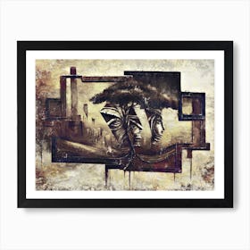 African Africa Art Painting Drawing Vintage Retro Illustration Design 25 Art Print