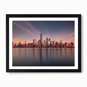 Lower Manhattan At Dusk Art Print