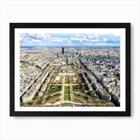 View From The Top of The Eiffel (Paris Series) Art Print