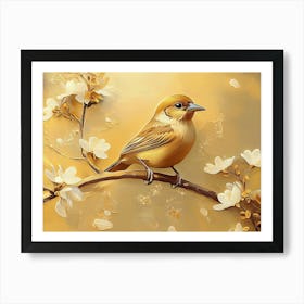 Golden Sparrow Masterpiece Art Print