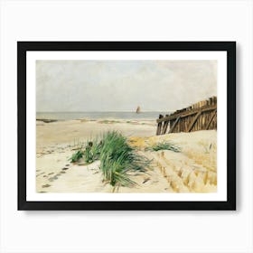 Beach Landscape Painting Beach House Art Print