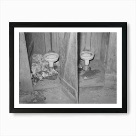 Privies, Mexican Corral, San Antonio, Texas By Russell Lee Art Print