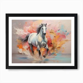 White Horse 11 Art Print