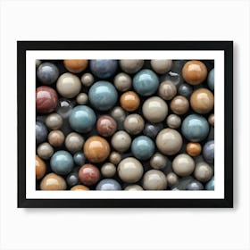 Marble Spheres Art Print