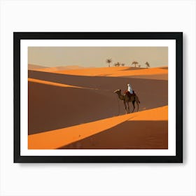 Camel In The Desert 5 Art Print