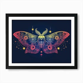 Moth Illustration 4 Art Print