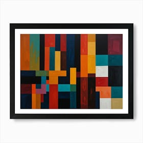 Abstract Squares 2 Art Print