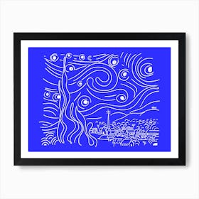 Starry Lines Art Print