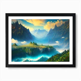 Landscape Painting 42 Art Print