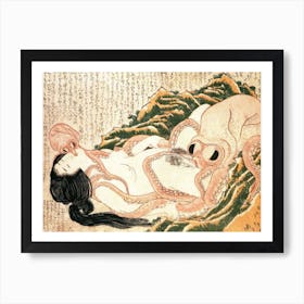 The Dream Of The Fisherman's Wife, Katsushika Hokusai Art Print