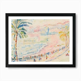 Vintage Pastel Beach Art Print