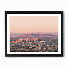 Desert City Skyline Art Print