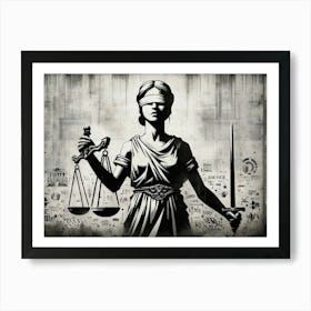 Lady Justice Art Print