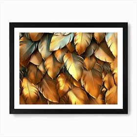 Abstract Feathers Art Print