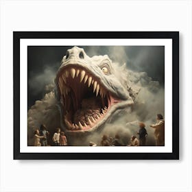 Monster In The Misty Art Print