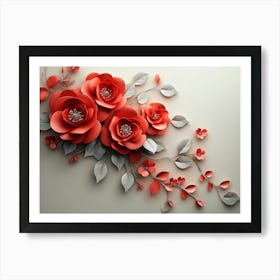 Paper Roses 8 Art Print