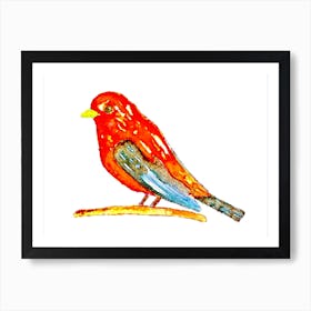 Bird On A Branch 1 Art Print