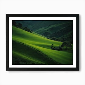 green nature 1 Art Print