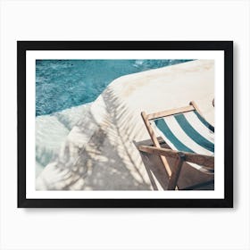 Lounge Chair By Pool Art Print