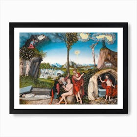 Law And Grace, Lucas Cranach Art Print