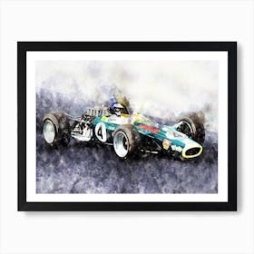 Jim Clark  1968, Formula 1 Art Print