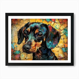 Dachshund Fine Art Portrait 2 Art Print