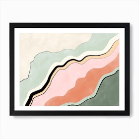 Abstract Pastel Painting Art Print