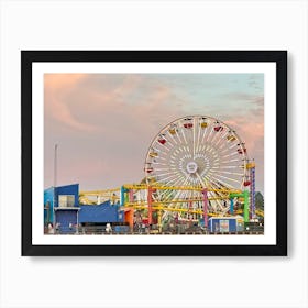 California Santa Monica Pier Art Print
