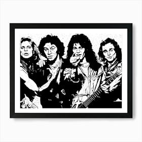 Van Halen Band Rock Music Legend Art Print