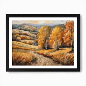 Autumn Landscape Painting (27) Art Print