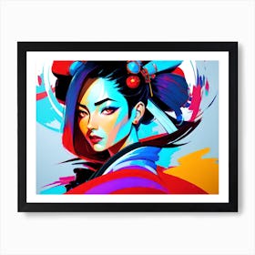 Asian Woman 11 Art Print