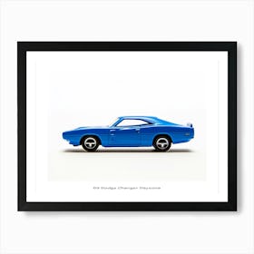 Toy Car 69 Dodge Charger Daytona Blue Poster Art Print